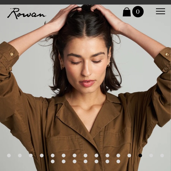 Rowan Fay Utility Camp Shirt Green/Brown Large - Picture 3 of 11